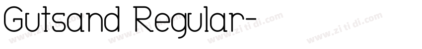 Gutsand Regular字体转换